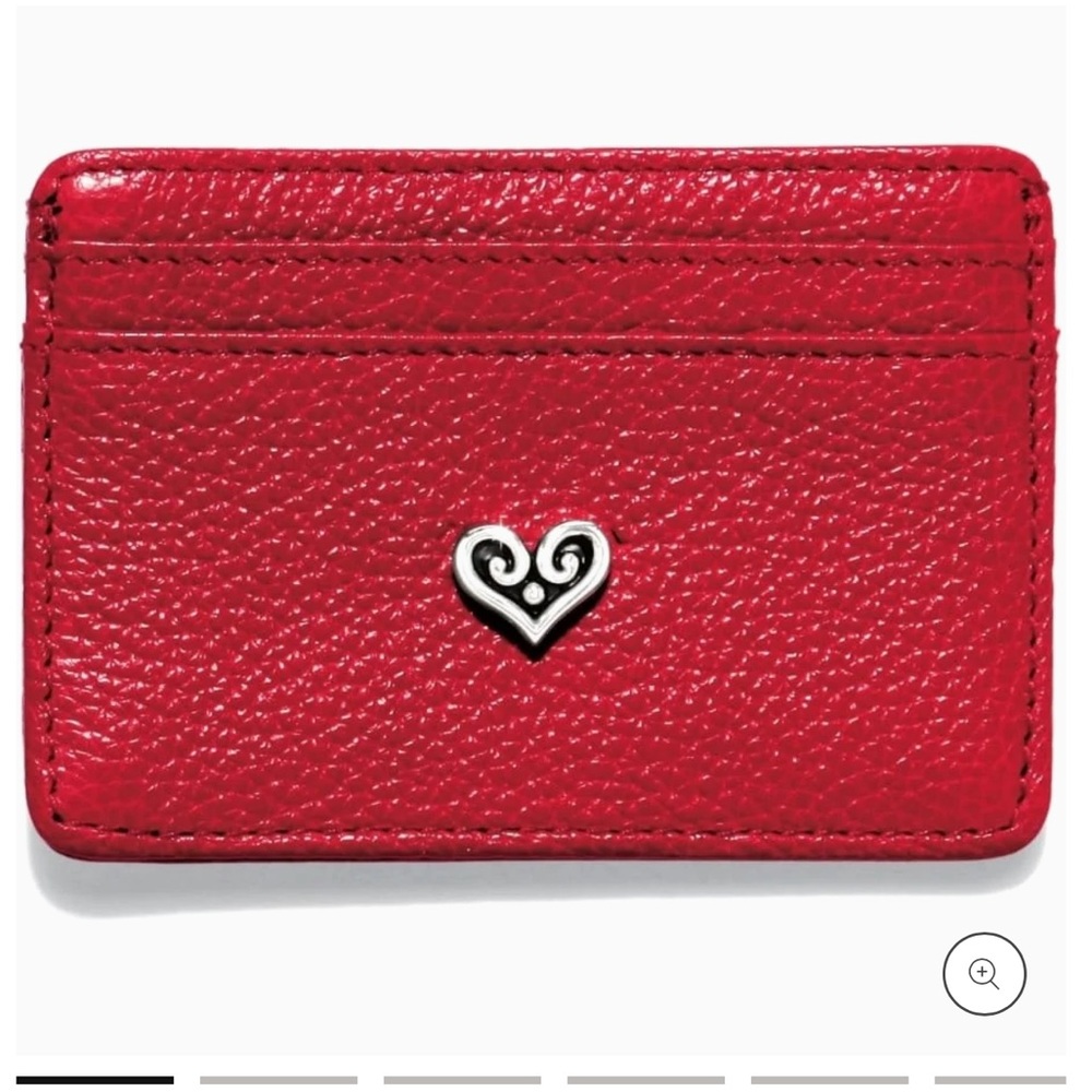BRIGHTON B Wishes Card Case Holder Leather Lipstick Make Every Moment Count